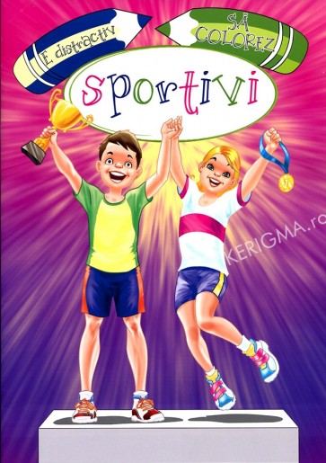 E distractiv sa colorez sportivi