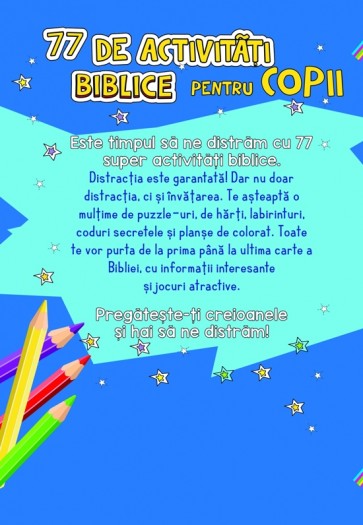 77 de activități biblice pentru copii