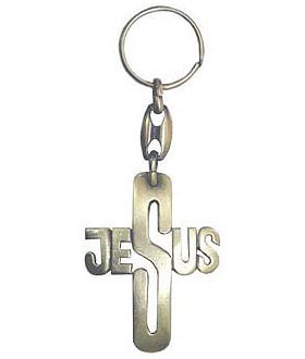 Breloc metal JESUS