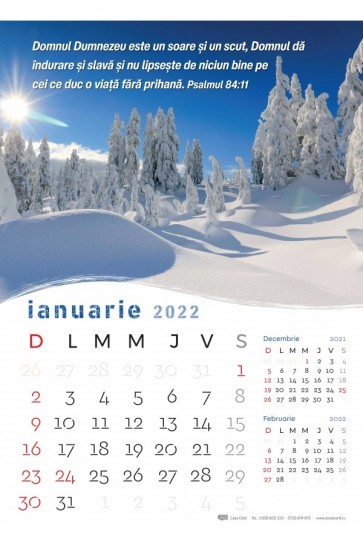 Calendar de perete 2022 - format mare A3