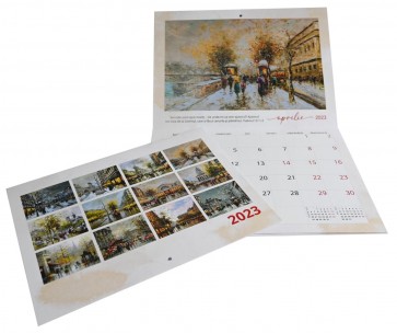 Calendar de perete cu versete