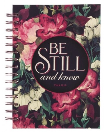 Jurnal cu spirală - Be still and know - (vintage)