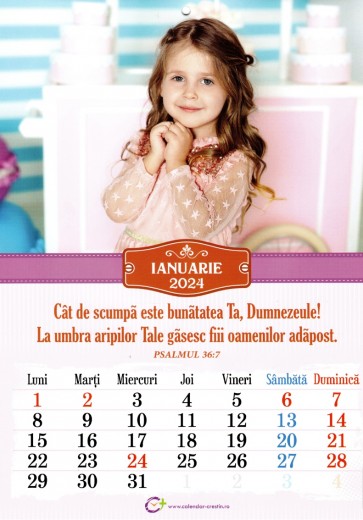 Calendar 2024 - Model cu copii
