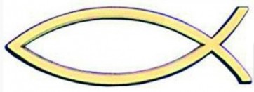 Emblemă auto - pește auriu (CC)