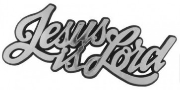 Emblemă auto - Jesus is Lord (CC)