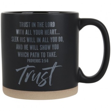 Cana din ceramica - Trust (Proverbe 3:5-6)