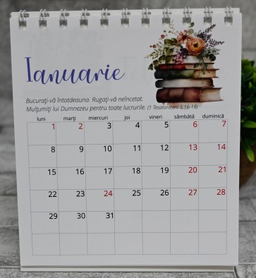 Calendar de birou 2024 cu verset în fiecare lună (CBV)