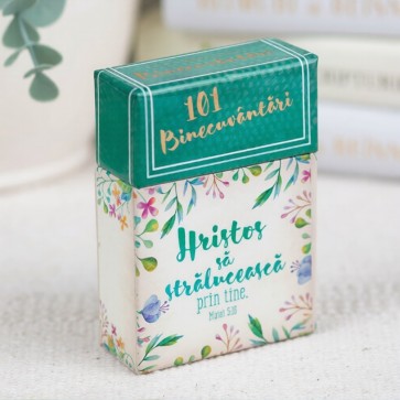 101 binecuvântări – Hristos să strălucească prin tine – cutie carduri