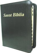 Szent Biblia - legata in piele, cu fermoar, 13 x 18 cm  [editie deLuxe; negru]