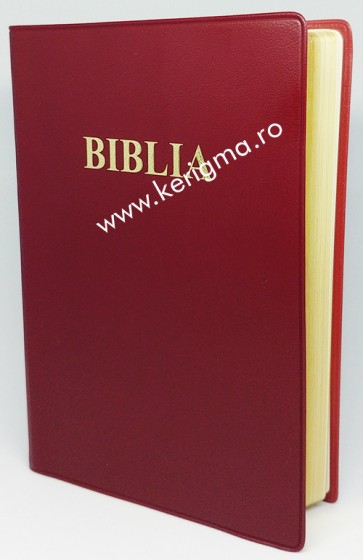 Biblia medie [coperti flexibile, marginii aurii, rosu, SBR]