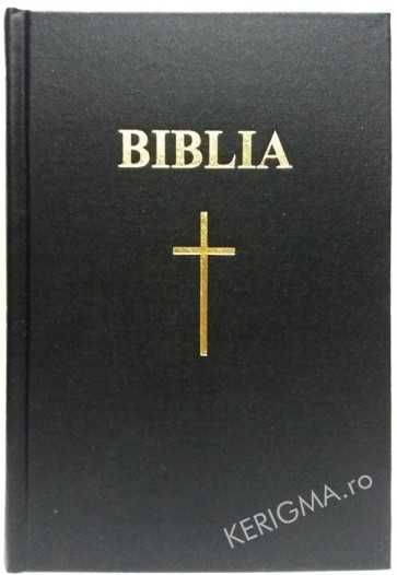 Biblia. Vechiul si Noul Testament [format mediu]. SBR, cop. rigida, negru, cu cruce