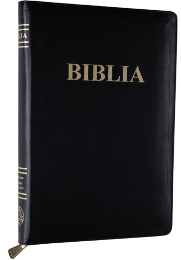 Biblia – piele presată, cu fermoar (27 x 19 cm)
