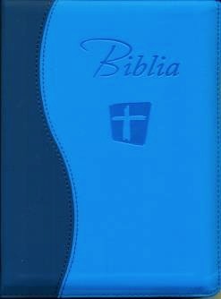 Biblia NTR 066 ZTI, albastru, cu fermoar