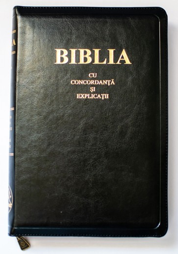 Biblie mare C077 ZTI PU neagră