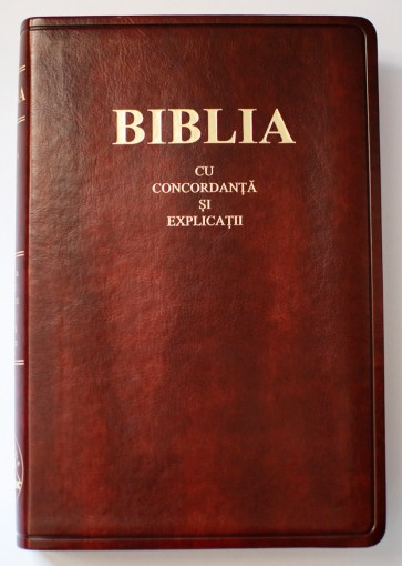 Biblie mare CO77 TI PU – maro