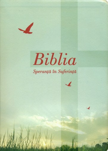 Biblia - Speranţă în suferinţă – copertă verde deschis - peisaj