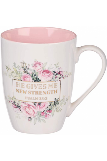 Cană ceramică -- He Gives Me New Strength