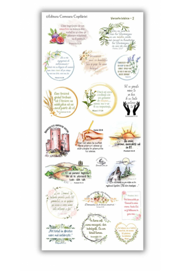 Abțibilduri cu versete (model 2) - pentru copii