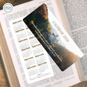 Calendar tip semn de carte pentru anul 2026 (IS)
