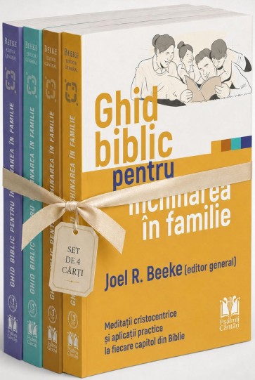 Ghid biblic pentru închinarea în familie (4 cărți): Meditații cristocentrice și aplicații practice la fiecare capitol din Biblie
