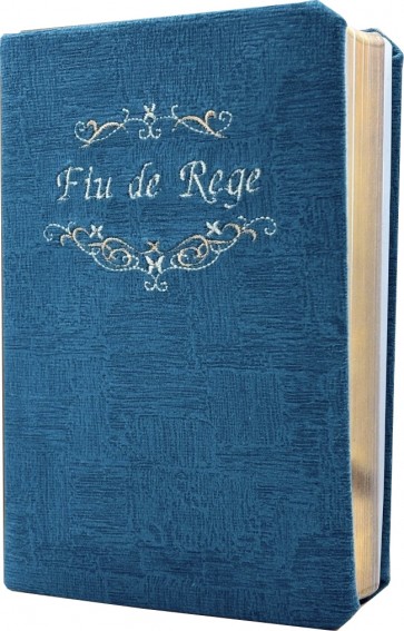 Biblia handmade Fiu de Rege - format mediu [margini aurii] – albastru [IS]