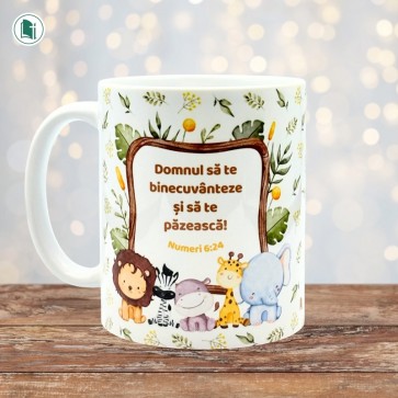 Cană ceramică - Domnul să te binecuvânteze şi să te păzească