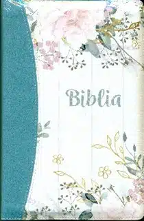 Biblia 076 ZTI turcoaz-floral