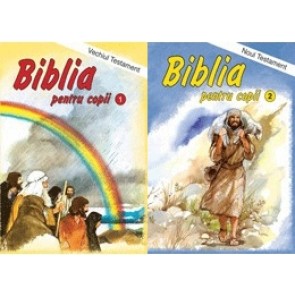Biblia pentru copii. Vol. 1 si 2. Vechiul si Noul Testament. PACHET PROMOTIONAL