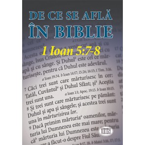 De ce se află în Biblie 1 Ioan 5:7-8