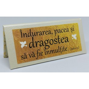 Placheta "Îndurarea, pacea și dragostea…"
