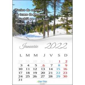 Calendar de perete 2022 - format A4 (AV)
