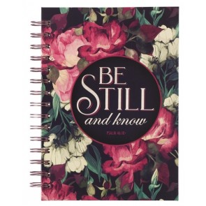 Jurnal cu spirală - Be still and know - (vintage)