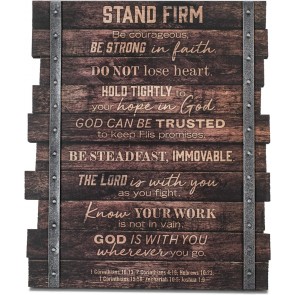 Placa – Stand Firm (seria Wood Ornament)