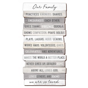 Placa din MDF – Our family practices