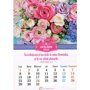 Calendar 2024 - Model cu flori