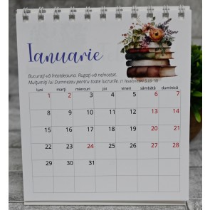 Calendar de birou 2024 cu verset în fiecare lună (CBV)