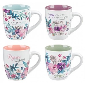 Set 4 căni ceramică – Rejoice