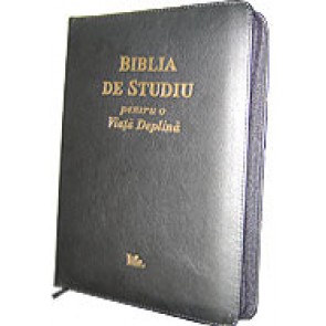 Biblia de studiu pentru o viata deplina [varianta cu fermoar – negru]