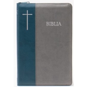Biblia SBIR (Verde/Gri; fermoar)