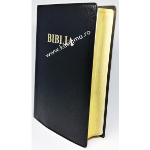Biblia medie [coperti flexibile, marginii aurii, negru, SBR]