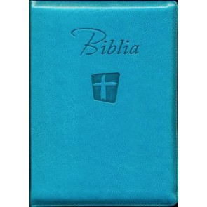 Biblia NTR 066 ZTI, turcoaz, cu fermoar