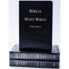 Biblie bilingvă română-engleză ediție economică---Negru