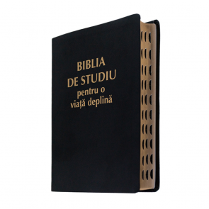 Biblia de studiu pentru o viata deplina, coperta PU neagra