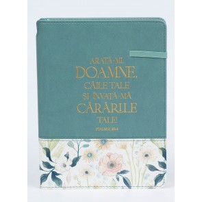 Jurnal cu elastic si suport de pix: Arata-mi, Doamne, caile Tale si invata-Ma cararile Tale