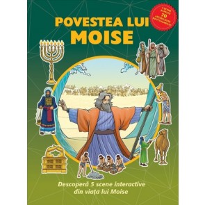 Povestea lui Moise - carte cu abțibilduri reutilizabile