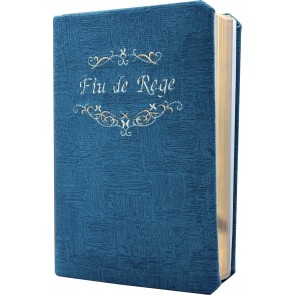 Biblia handmade Fiu de Rege - format mediu [margini aurii] – albastru [IS]